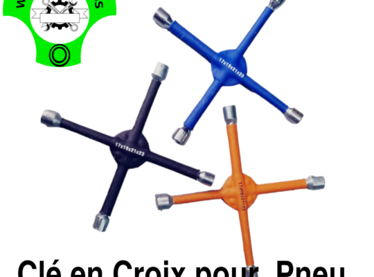 Clé en Croix Pour Dépannage de Pneu