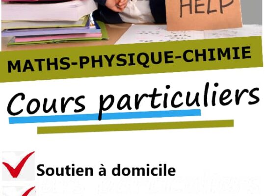 COURS DE MATH et PHYSIQUE-CHIMIE à DOMICILE