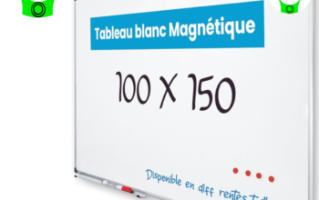 TABLEAU BLANC MAGNETIQUE 100×150