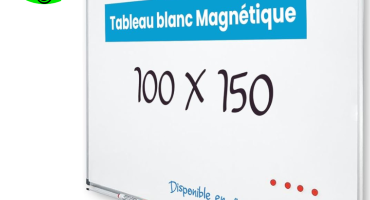 TABLEAU BLANC MAGNETIQUE 100×150