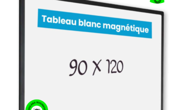 TABLEAU BLANC MAGNETIQUE 90×120