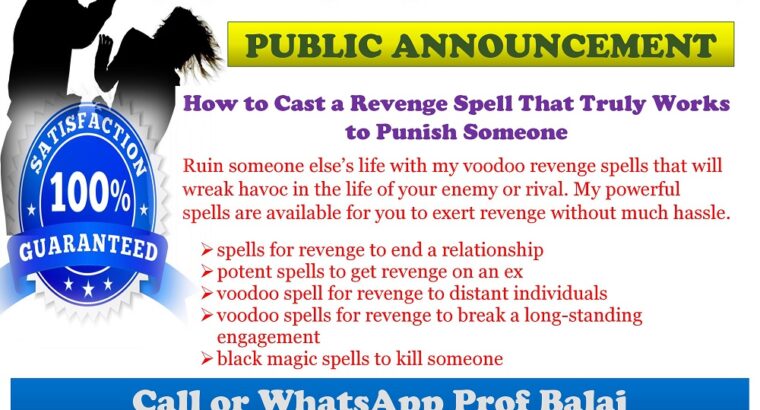 Easy Revenge Spells to Punish Someone +27836633417